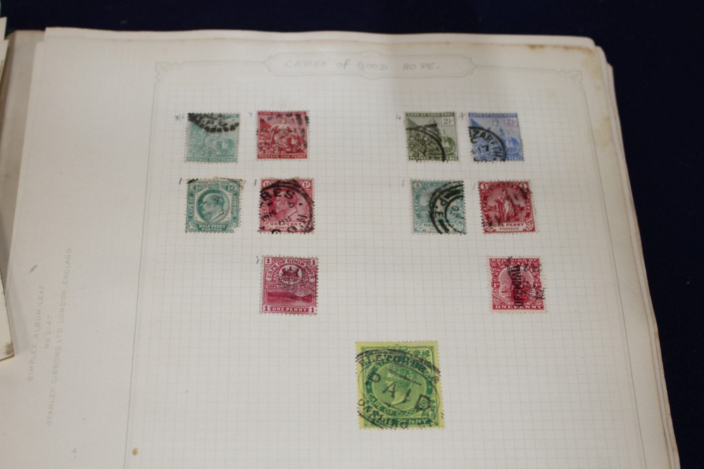 A World Stamp album, Victoria 1840 onwards including Penny reds